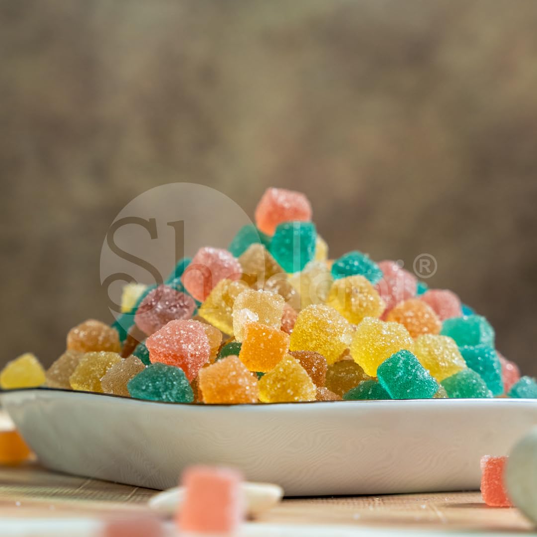 Shadani Assorted Fruit Jelly Soft Candy Box 200g (7.05oz) - Indian Special Sweet Mix - Perfect for Parties, Gifts & Dessert Snacking