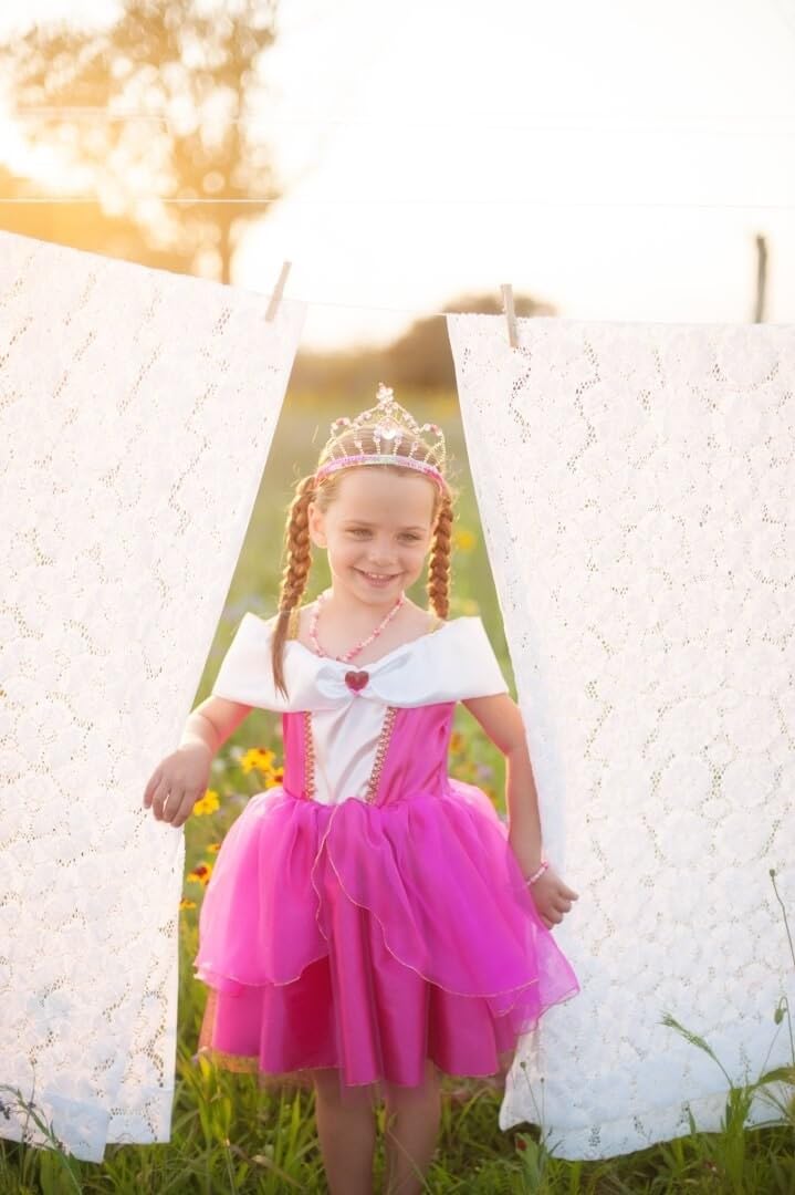 Sparkling Fairy Princess Tiara for Girls - Elegant Birthday Party Crown, Dress Up & Photo Prop - Perfect for Halloween, Cosplay & Pageants