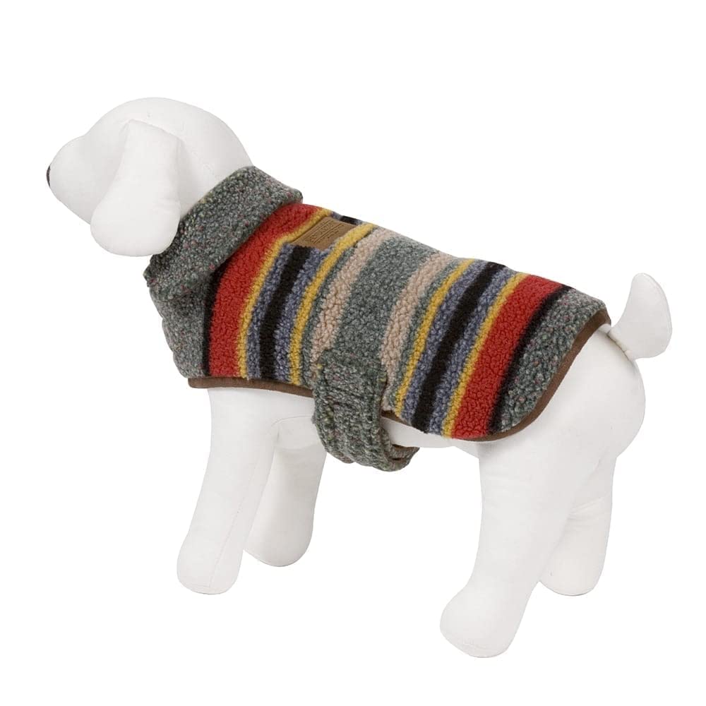 Carolina Pet Company Pendleton Yakima Camp Heather Green Dog Coat - Extra Small - Warm & Waterproof Winter Jacket for Small Dogs - Perfect for Outdoor Adventures & Cold Weather