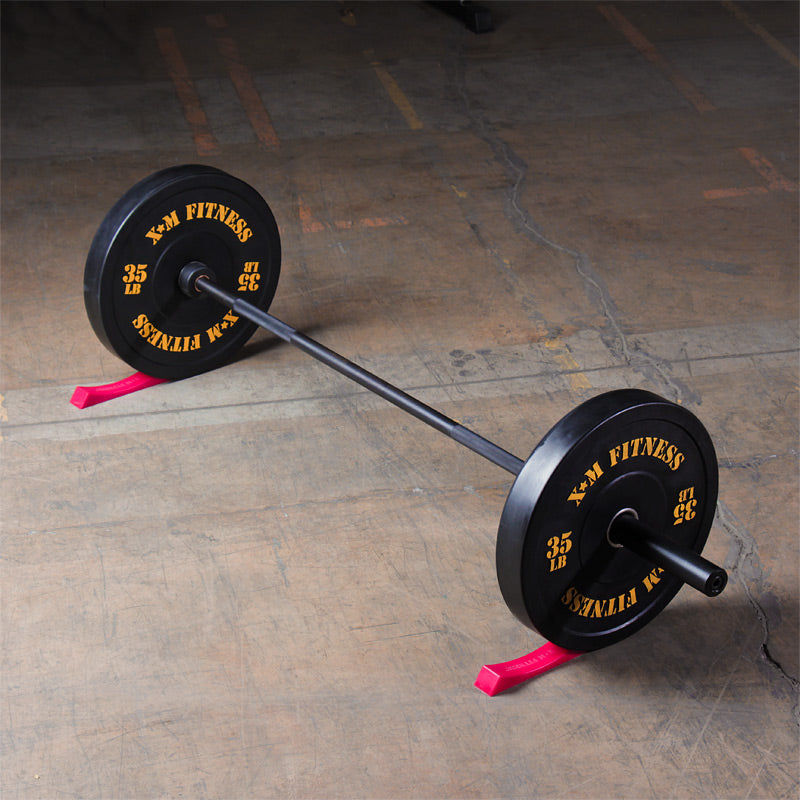 XM FITNESS Red Deadlift Wedge - Lifting Platform for Weight Training & Powerlifting - Perfect for Home Gym & CrossFit Workouts