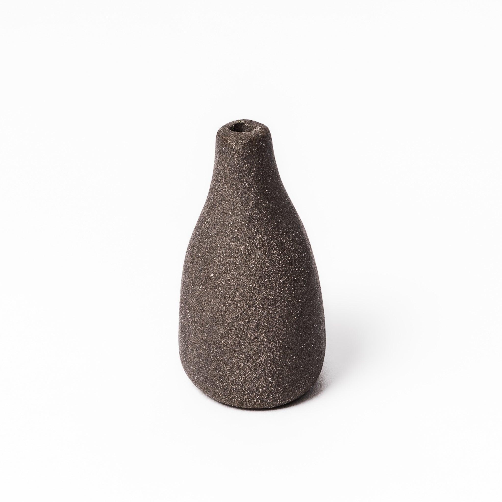 Minimalist Black Ceramic Bud Vase Set - Small Flower Vases for Home Decor, Wedding Centerpieces, Table Arrangements & Modern Interior Design