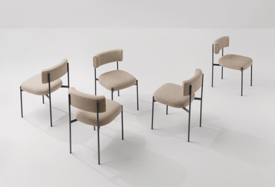 Midj Amelie S M TS Chair - Modern Accent Chair for Living Room, Bedroom & Office - Stylish & Comfortable Seating Solution