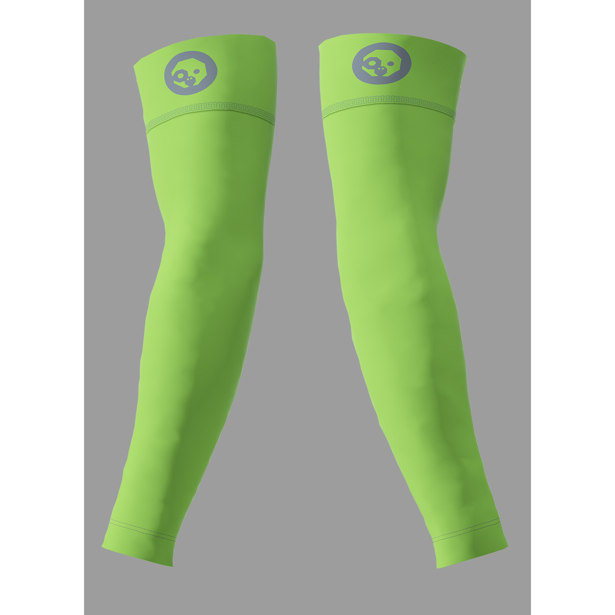 Lime Green Arm Warmers for Running & Cycling - Breathable & Stretchy Workout Sleeves - Perfect for Cold Weather Training & Outdoor Sports