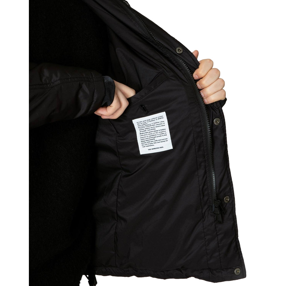 NONNATIVE HIKER PUFF JACKET - Waterproof Nylon Taffeta Stretch with GORE-TEX Windstopper Technology - Black Outdoor Jacket for Hiking, Camping & Winter Activities
