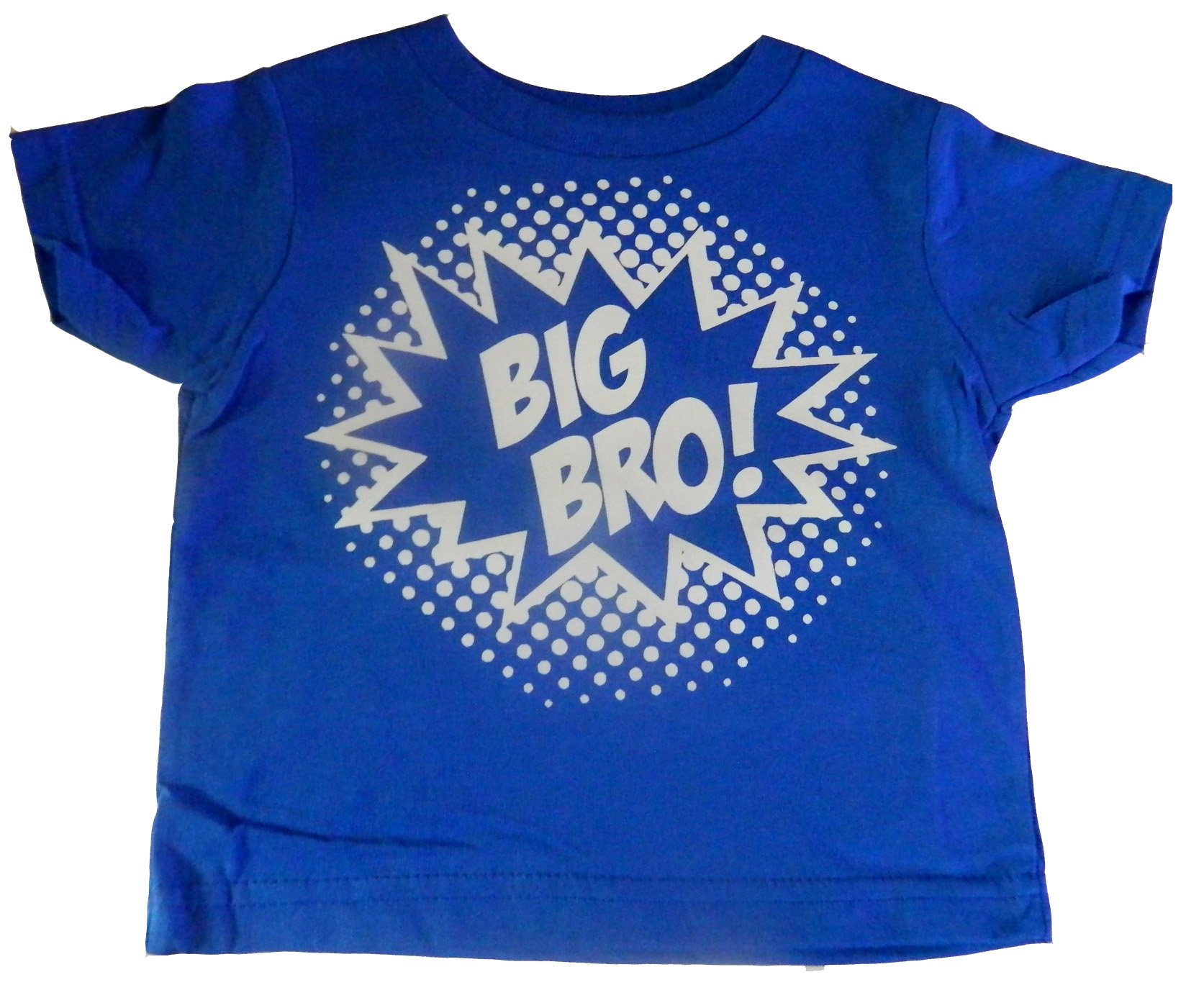Custom Kingdom Little Boys' Big Bro Superhero T-Shirt - Cute Sibling Matching Outfits for Birthday Parties & Family Photos