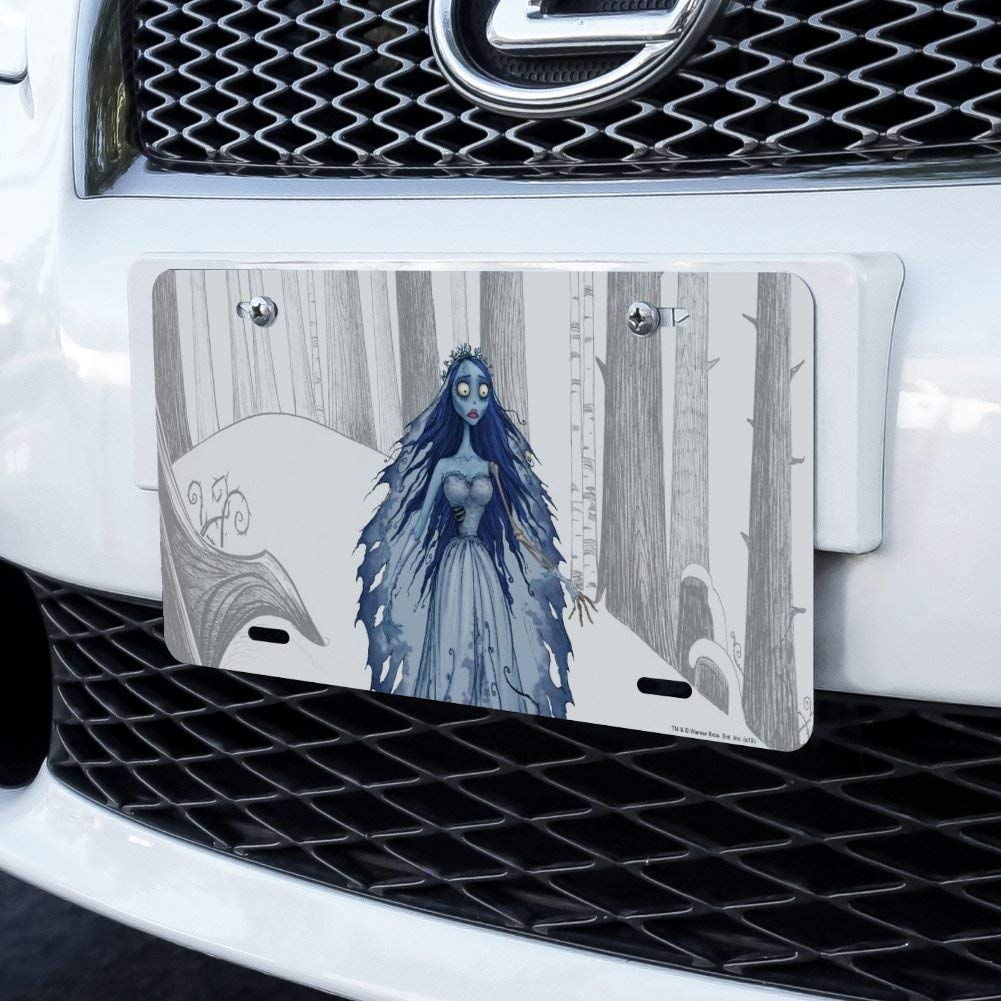 Corpse Bride Novelty Metal Vanity License Plate - Unique Car Accessory for Halloween & Gothic Decor - Perfect for Cars, Bedrooms & Themed Parties