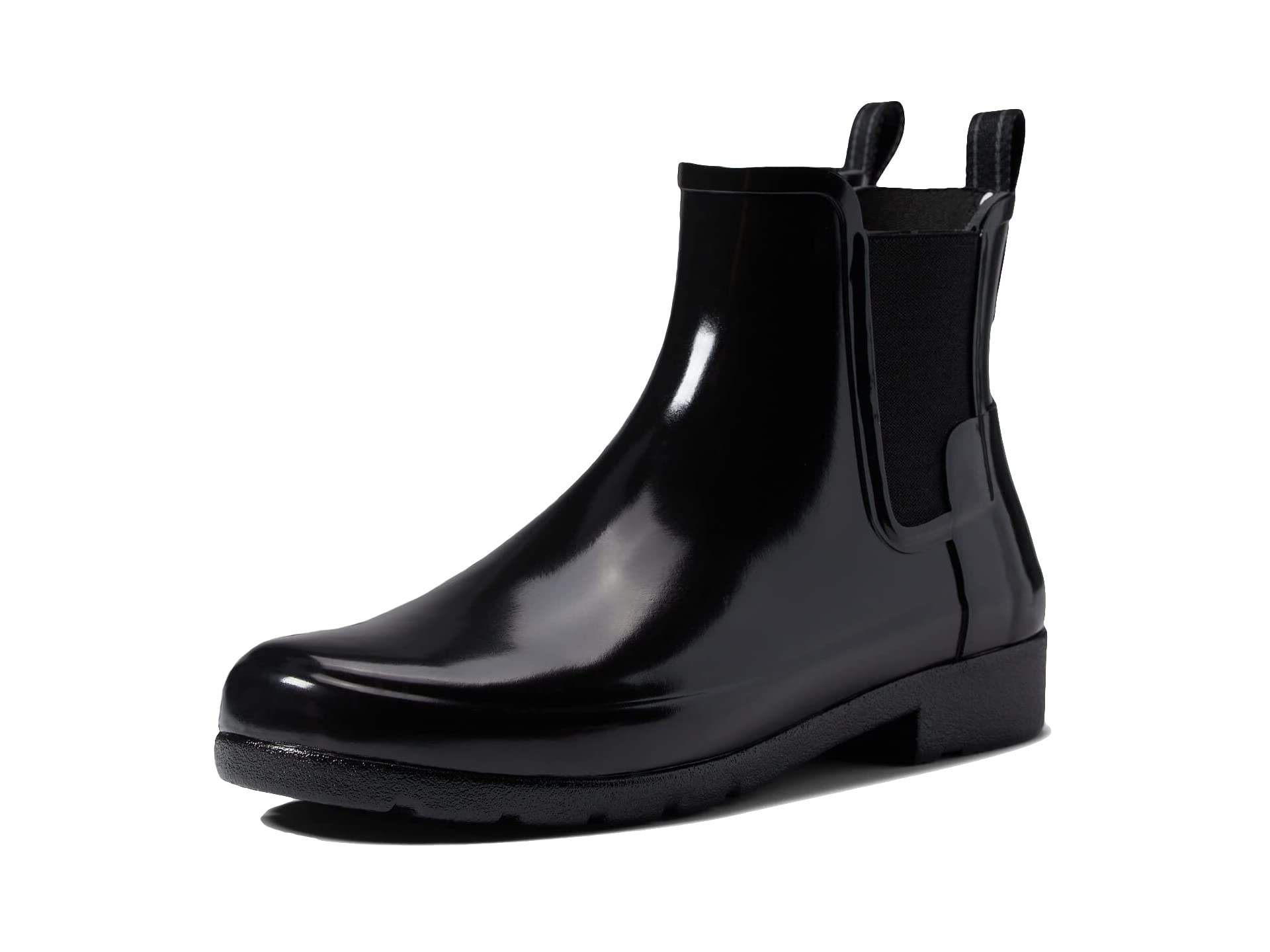 HUNTER Refined Chelsea Gloss Waterproof Boots for Women - Stylish Rain & Winter Shoes for Outdoor, Commuting & Casual Wear