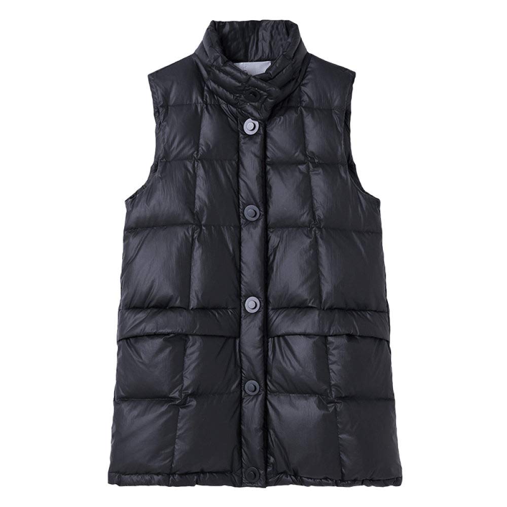 Women's Lightweight Down Vest - Sleeveless Padded Quilted Jacket for Winter | Warm Oversized Gilet Coat for Outdoor Activities, Travel & Climbing | Fashionable Long Medium Length Design for Ladies & Girls