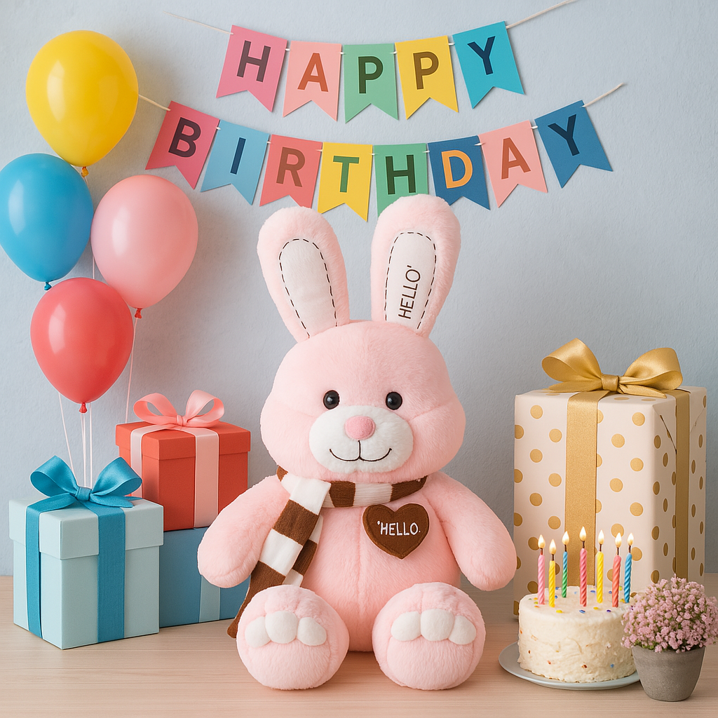 Binky: Extra Large Soft Stuffed Bunny Plush Toy for Kids - Perfect for Cuddling, Nursery Decor, and Gift Giving