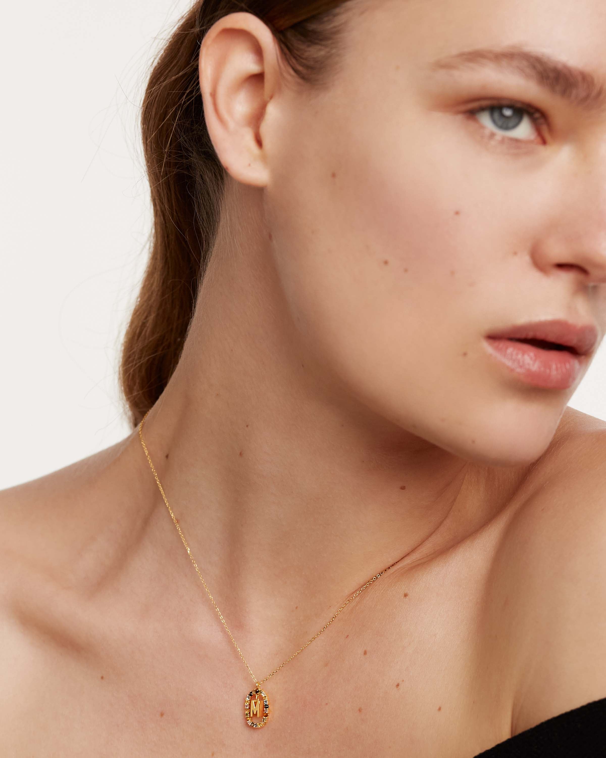 Letter M Necklace - Personalized Initial Necklace for Women, Sterling Silver or Gold Plated, Dainty & Elegant Jewelry Gift for Her - Perfect for Birthdays, Anniversaries, and Everyday Wear