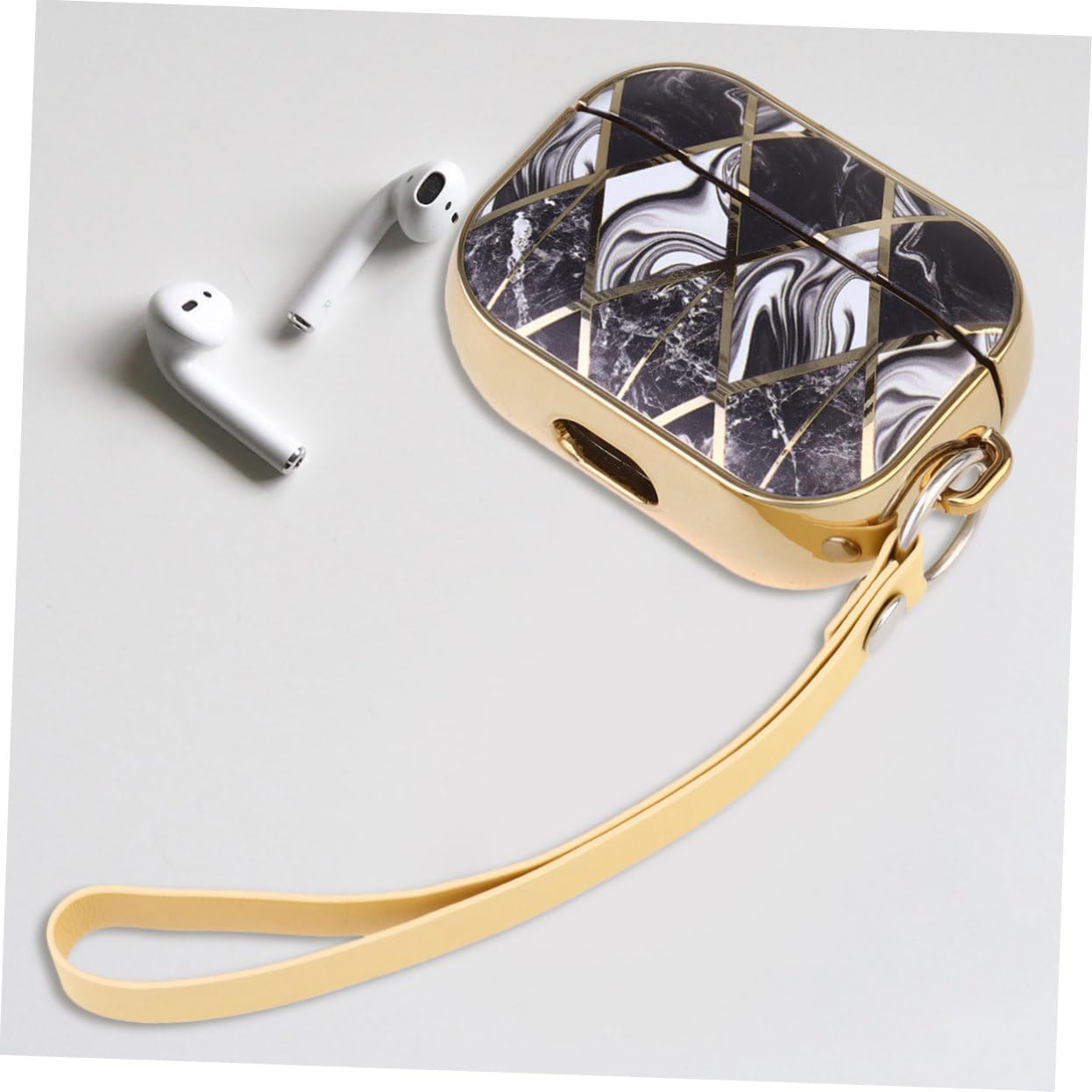 Jojofuny Protective Headset Case - Anti-Fall Electroplated Cover for Earphones & Charging Case | Travel, Gym & Daily Storage Solution