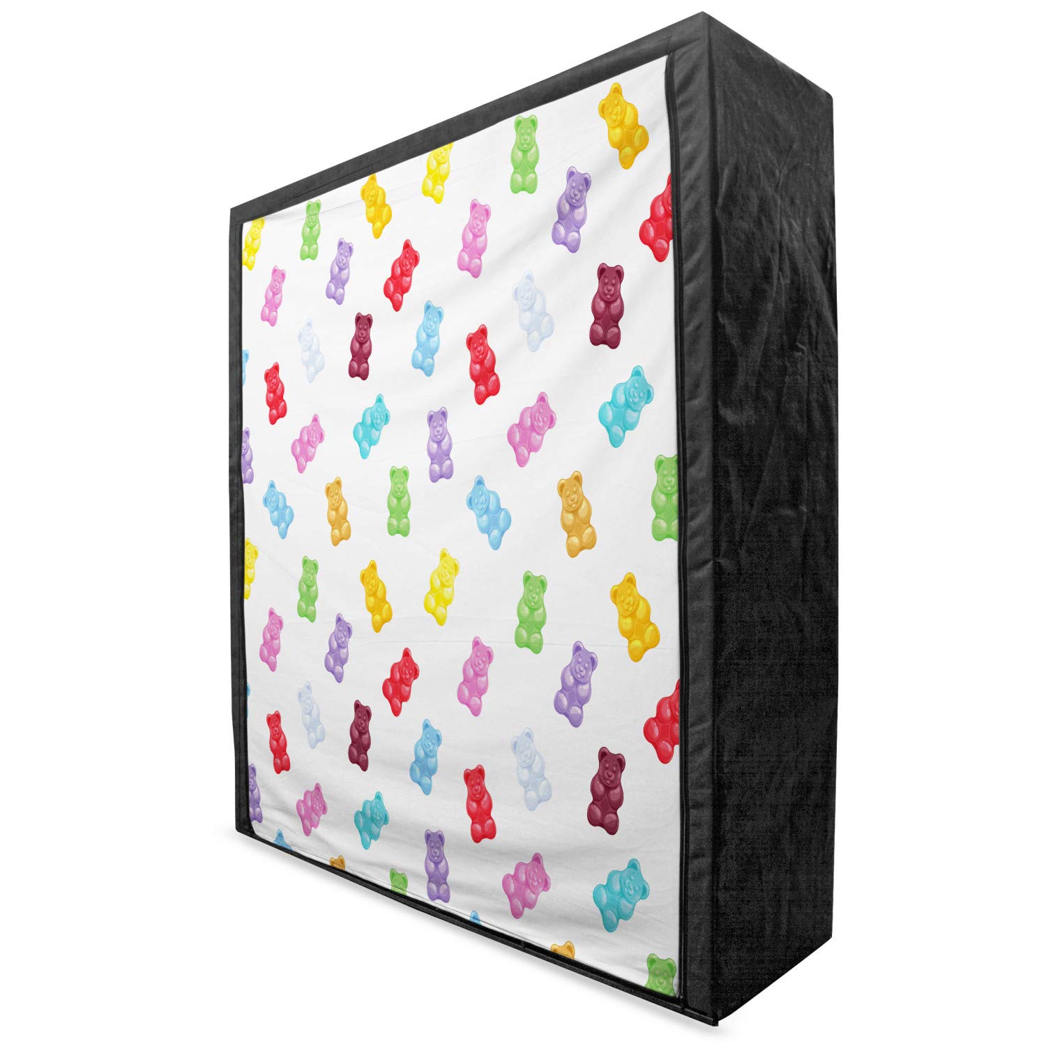 Ambesonne Portable Fabric Wardrobe with Shelves - 59
