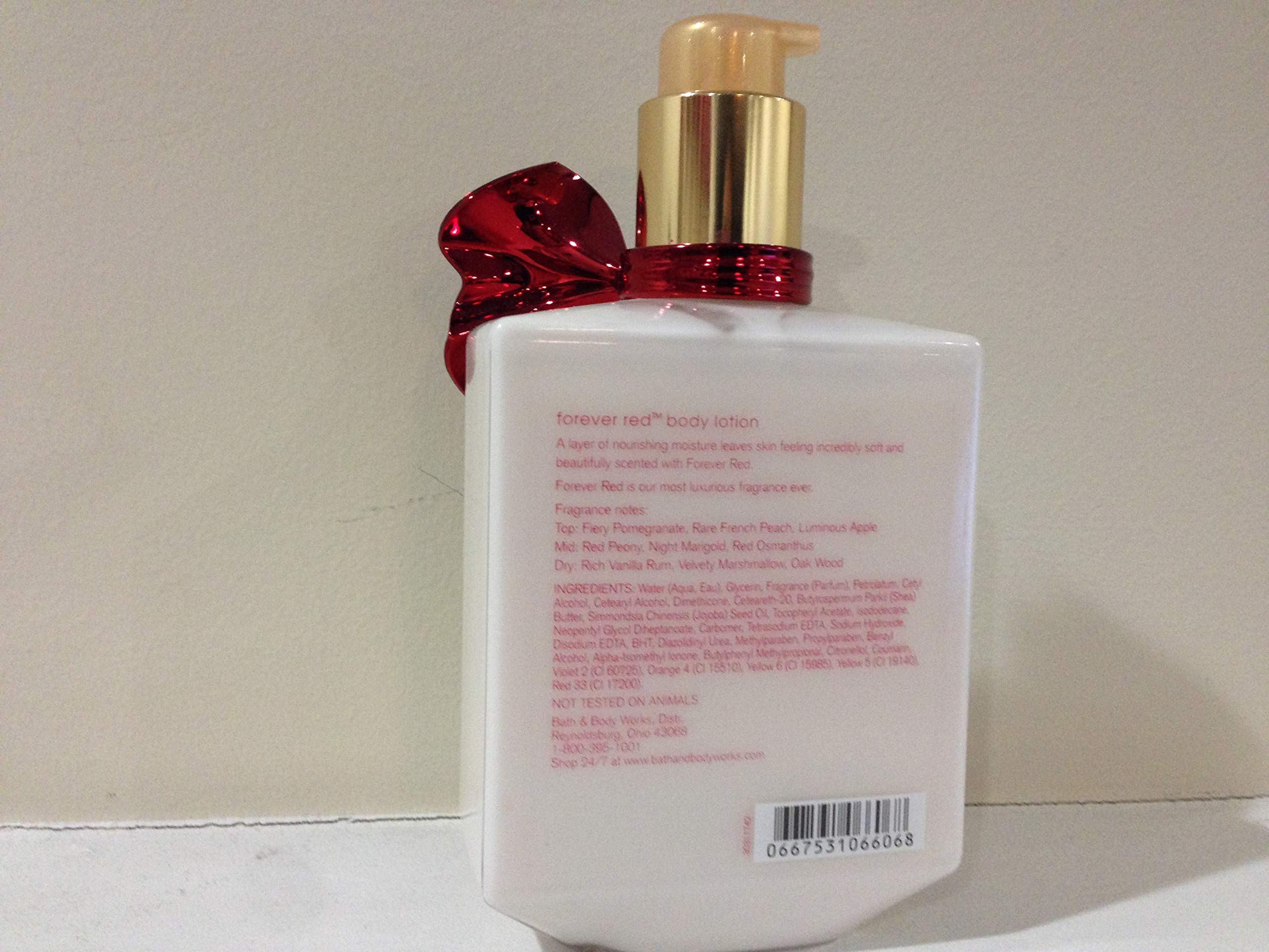 Bath & Body Works Forever Red Perfumed Body Lotion - 10 oz Full Size Moisturizing Cream with Luxurious Floral Scent | Discontinued Fragrance for Women | Perfect for Date Nights & Special Occasions