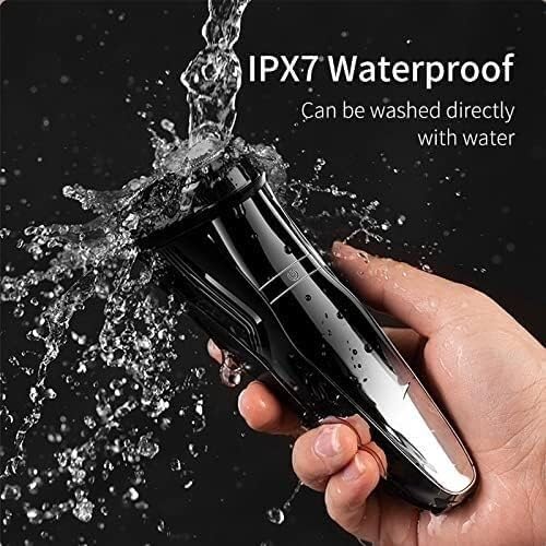 Men's Electric Razor - Rechargeable Triple Blade Shaver, Waterproof & Washable Beard Trimmer for Smooth Shaving | Perfect for Travel, Gym & Daily Grooming