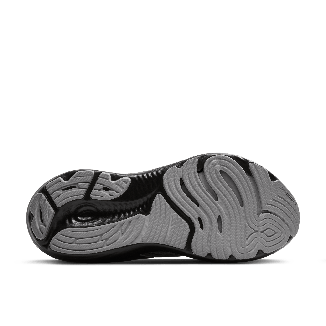 Brooks Glycerin GTS 22 Men's Running Shoes - Wide Width (D) - Primer Gray/Ebony/Bluewash - Cushioned Support for Long Distance Running & Training