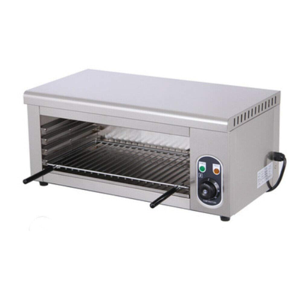 Electric Cheese Melter 110V 2000W - Stainless Steel Commercial & Home Use Salamander Broiler - Adjustable Temperature 122-572°F for Pizza, Nachos, Burgers & BBQ - Countertop Restaurant & Kitchen Equipment