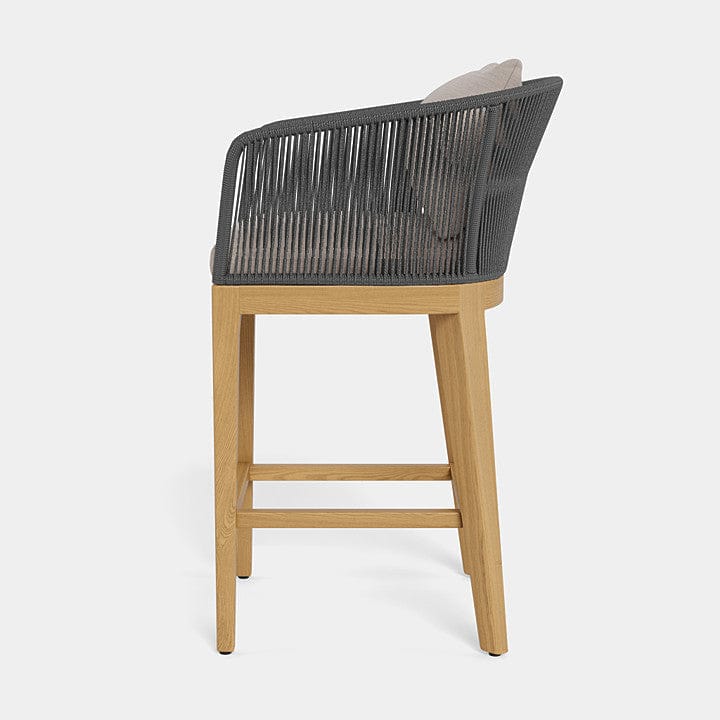 Avalon Outdoor Bar Stool - Weather-Resistant Patio Stool for Backyard, Deck, or Poolside - Perfect for Outdoor Dining & Entertaining