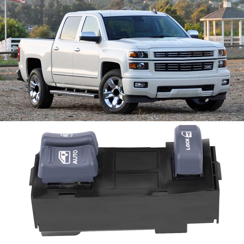 Acouto Left Hand Driver Side Power Window Switch Master Control Button for Chevy Silverado 1500 Pickup Truck 15151356 - Easy Installation & Smooth Operation for Daily Commuting