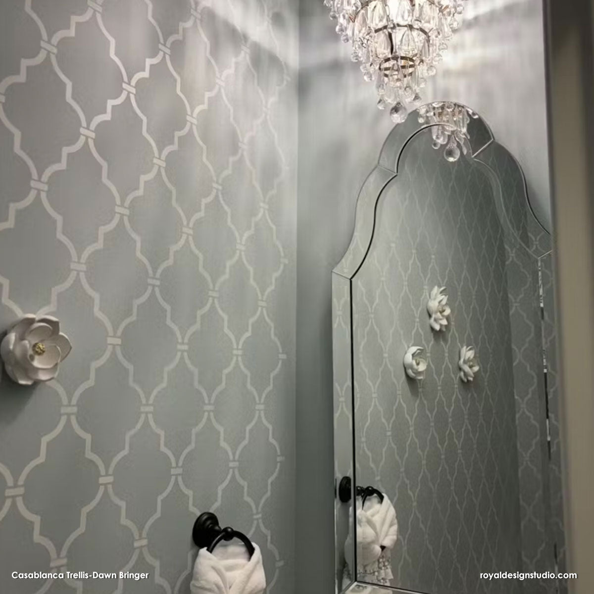 Casablanca Trellis Moroccan Stencil - Authentic Arabic Design for DIY Home Decor, Wall Painting, and Furniture Stenciling | Perfect for Boho, Moroccan, and Mediterranean Style Interiors