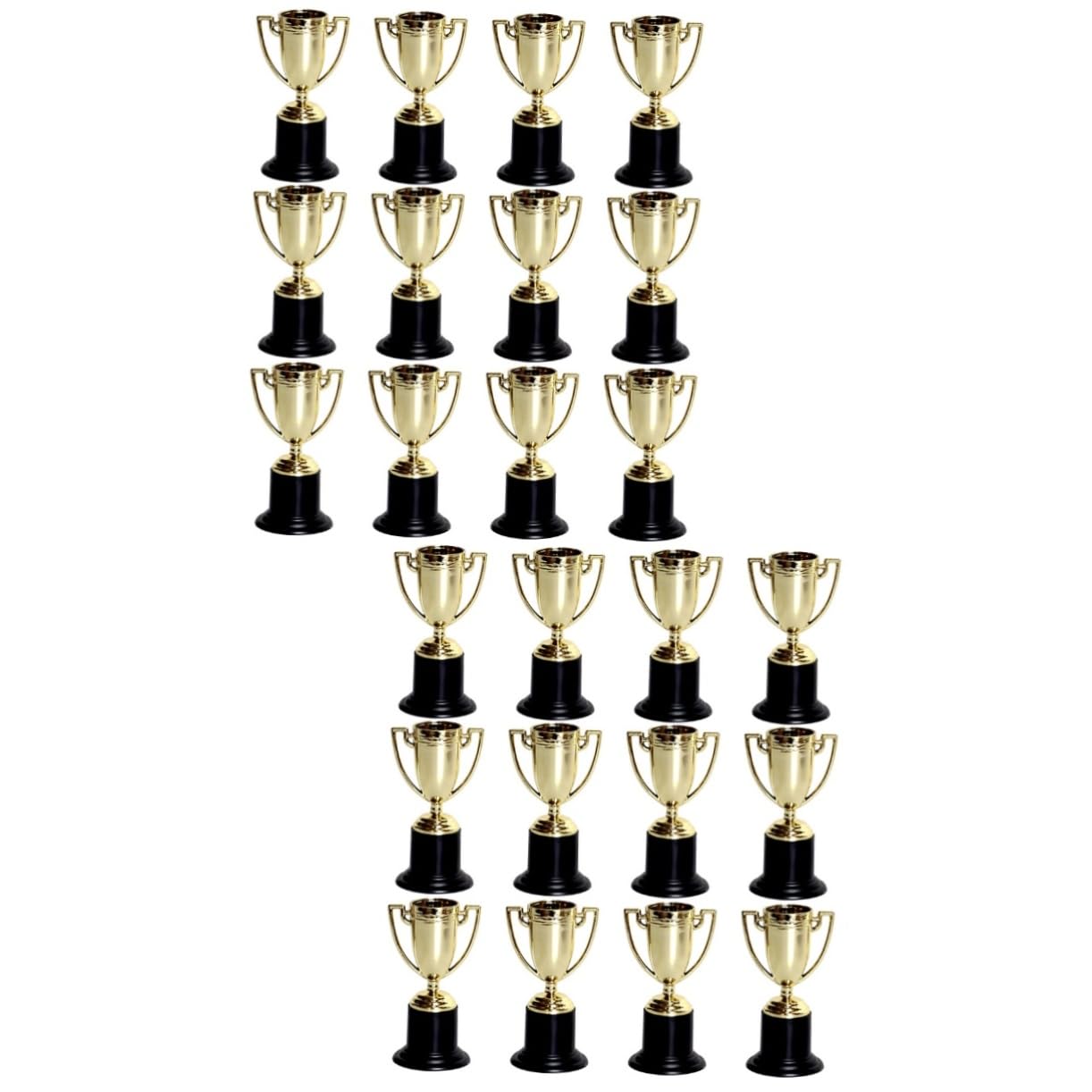 24 Pcs Mini Golden Toy Trophy Cups - Award Trophies for Kids Party Favors, Classroom Rewards & Sports Celebration Prizes | Perfect for Birthday Parties, School Events & Game Night