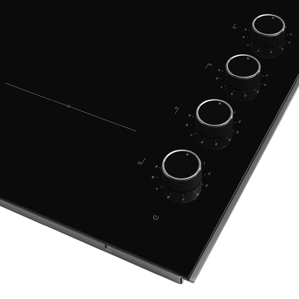 Omega OCC604KZ 60cm Ceramic Cooktop with Knob Controls - Perfect for Modern Kitchens, Cooking, and Baking