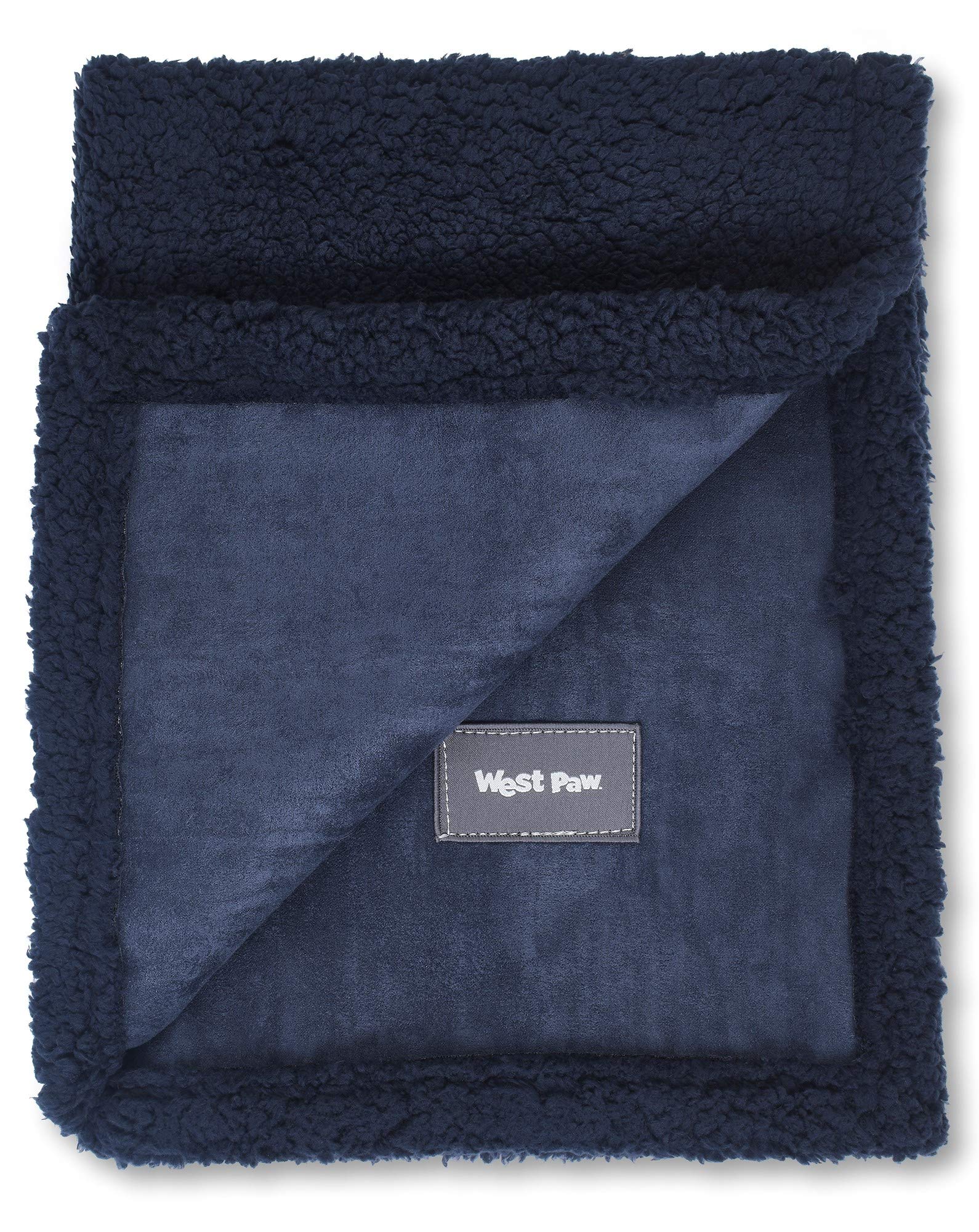 Premium WEST PAW Big Sky Dog Blanket – Ultra Soft Fleece & Faux Suede Pet Throw for Couches, Beds & Furniture – Machine Washable Midnight Blue Large Dog Blanket – Perfect for Cuddling, Travel & Home Decor