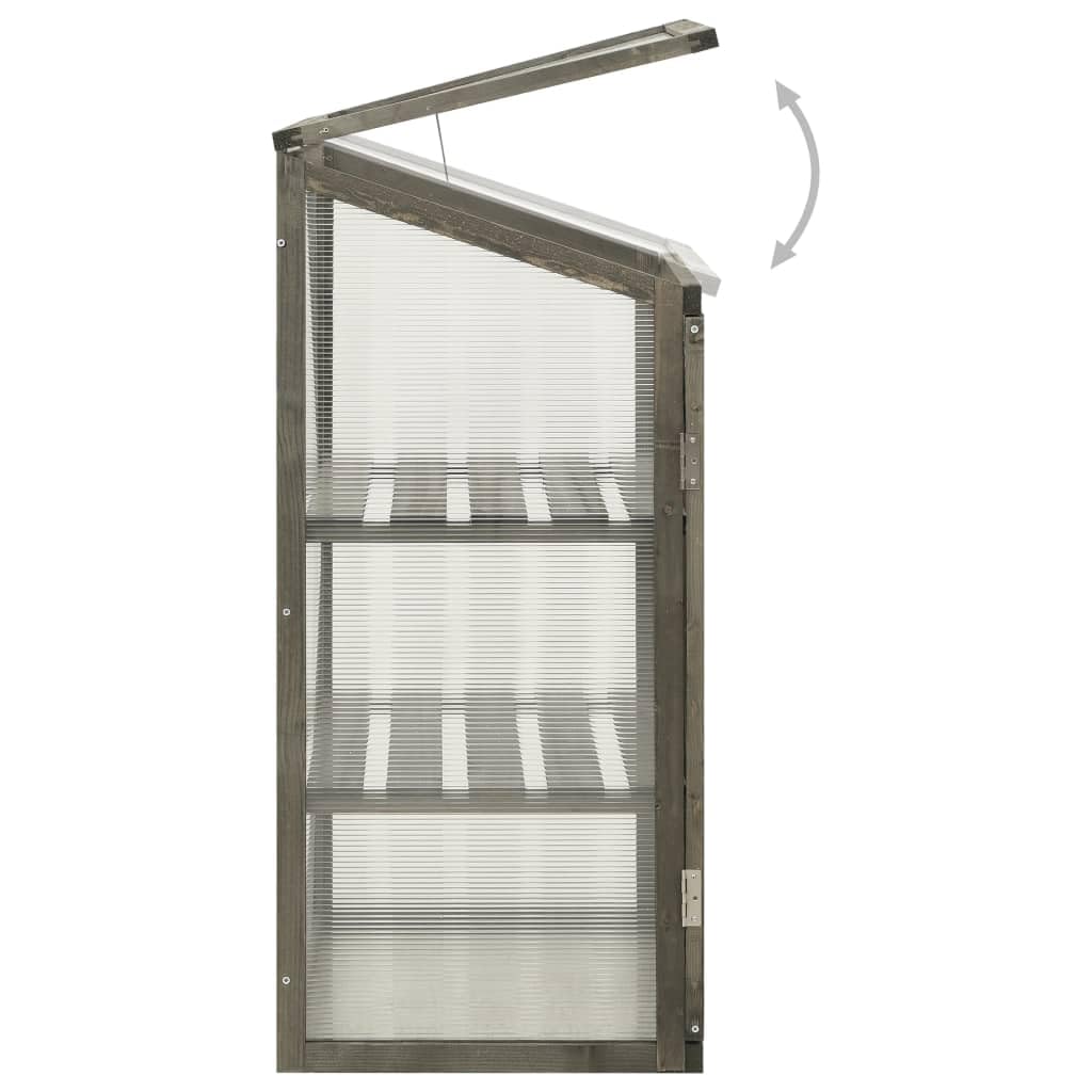 vidaXL Greenhouse for Plants - Cold Frame Garden Greenhouse for Patio, Backyard & Lawn | Outdoor Grow House with Firwood Frame | Perfect for Gardening, Seed Starting & Plant Protection