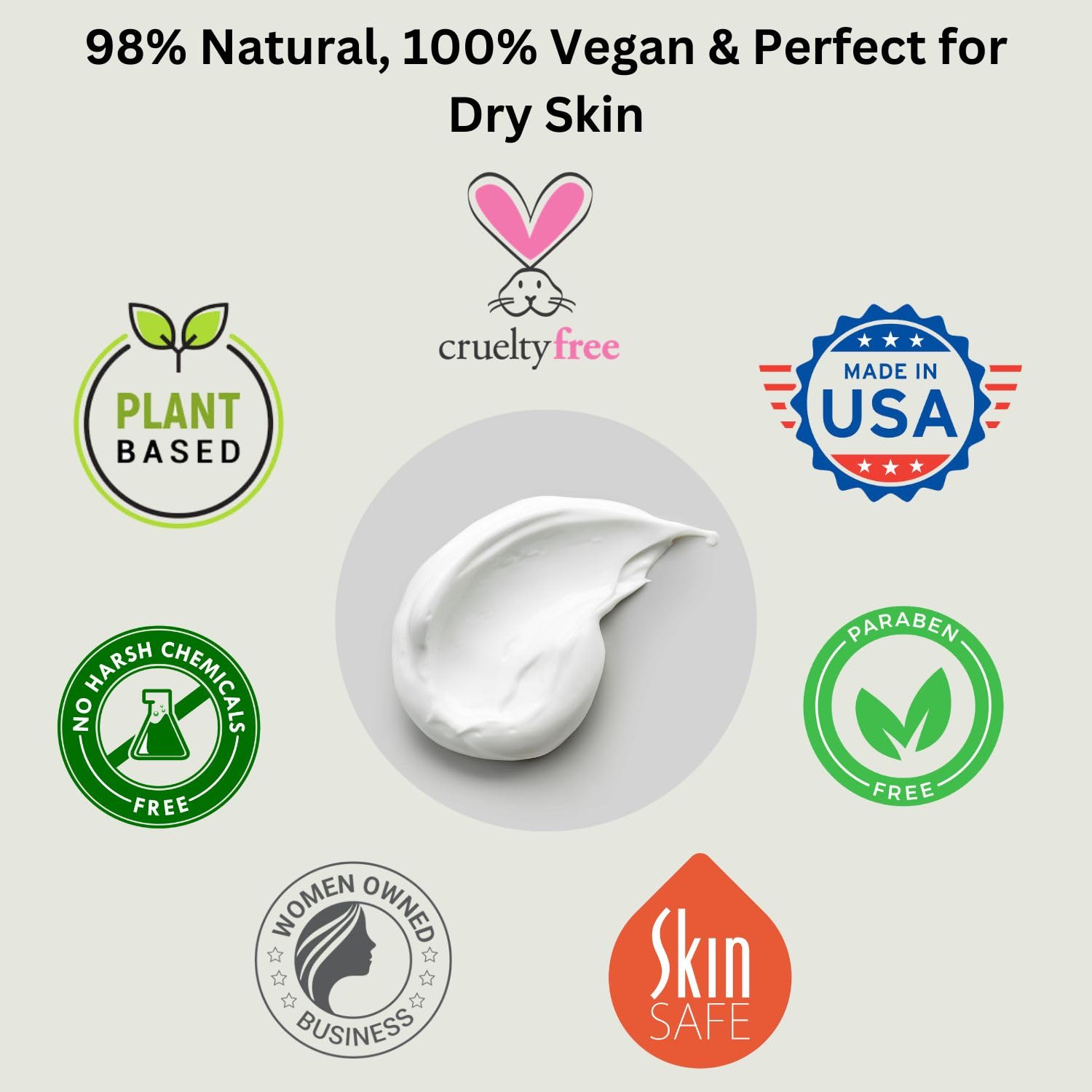 RaGaNaturals Lavender Shea Butter Body Lotion 8oz - Moisturizing Face & Body Cream with Natural Lavender Oil, Soothing Mint Lip Balm - Perfect for Dry Skin Care, Relaxation & Daily Hydration