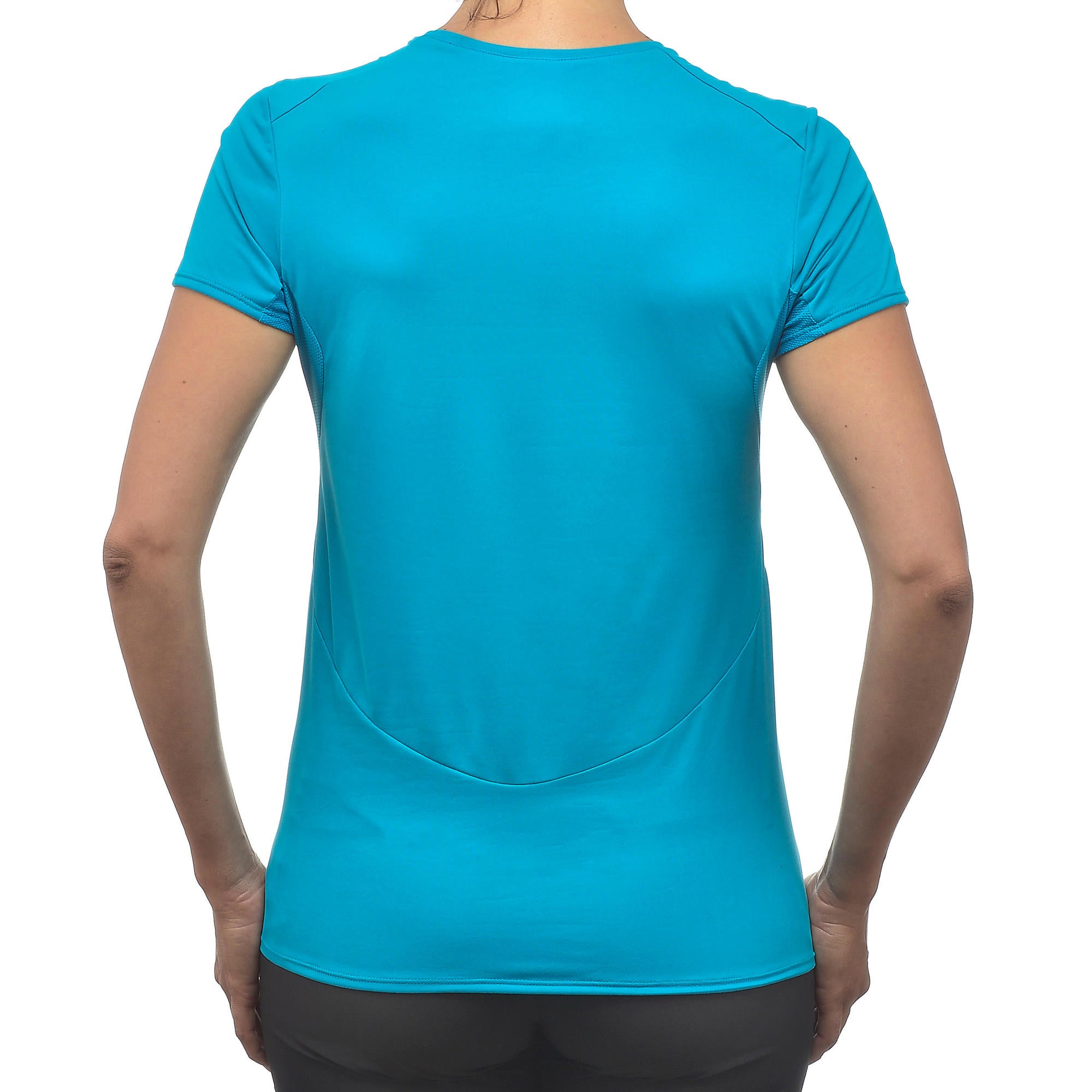 Quechua Women's MH100 Quick-Dry Hiking T-Shirt - Lightweight & Breathable for Outdoor Adventures & Travel