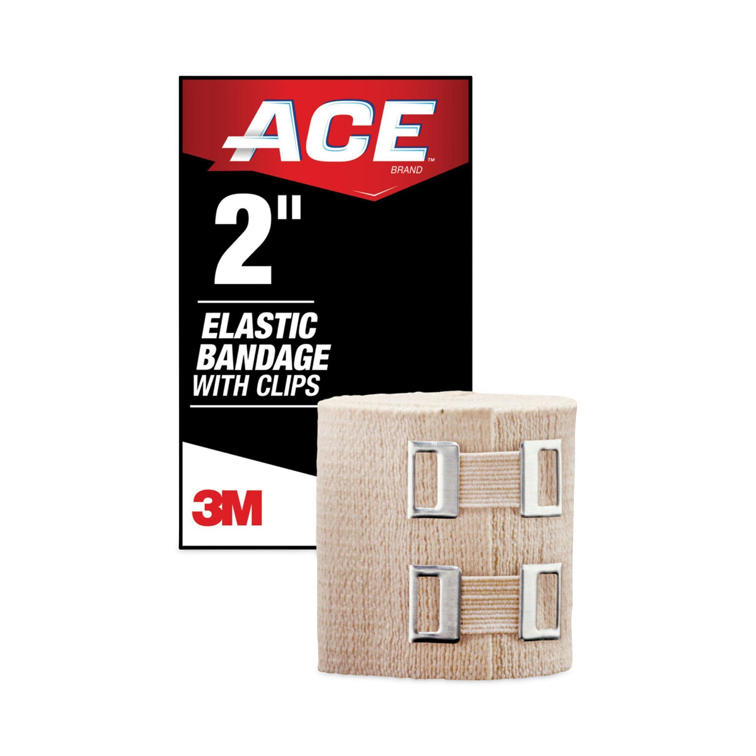 ACE™ Elastic Bandage with EZ Clips - 2 Pack (2 x 50) - Self-Adhesive Wrap for Sports Injuries, First Aid, Sprains & Recovery - Ideal for Athletes, Nurses & Home Use