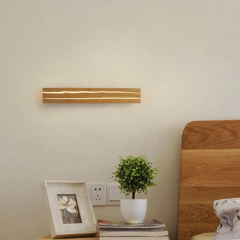 Adjustable Wooden Bedside Reading Lamp - Warm LED Light for Night Reading, Study, and Relaxation in Bedroom or Living Room