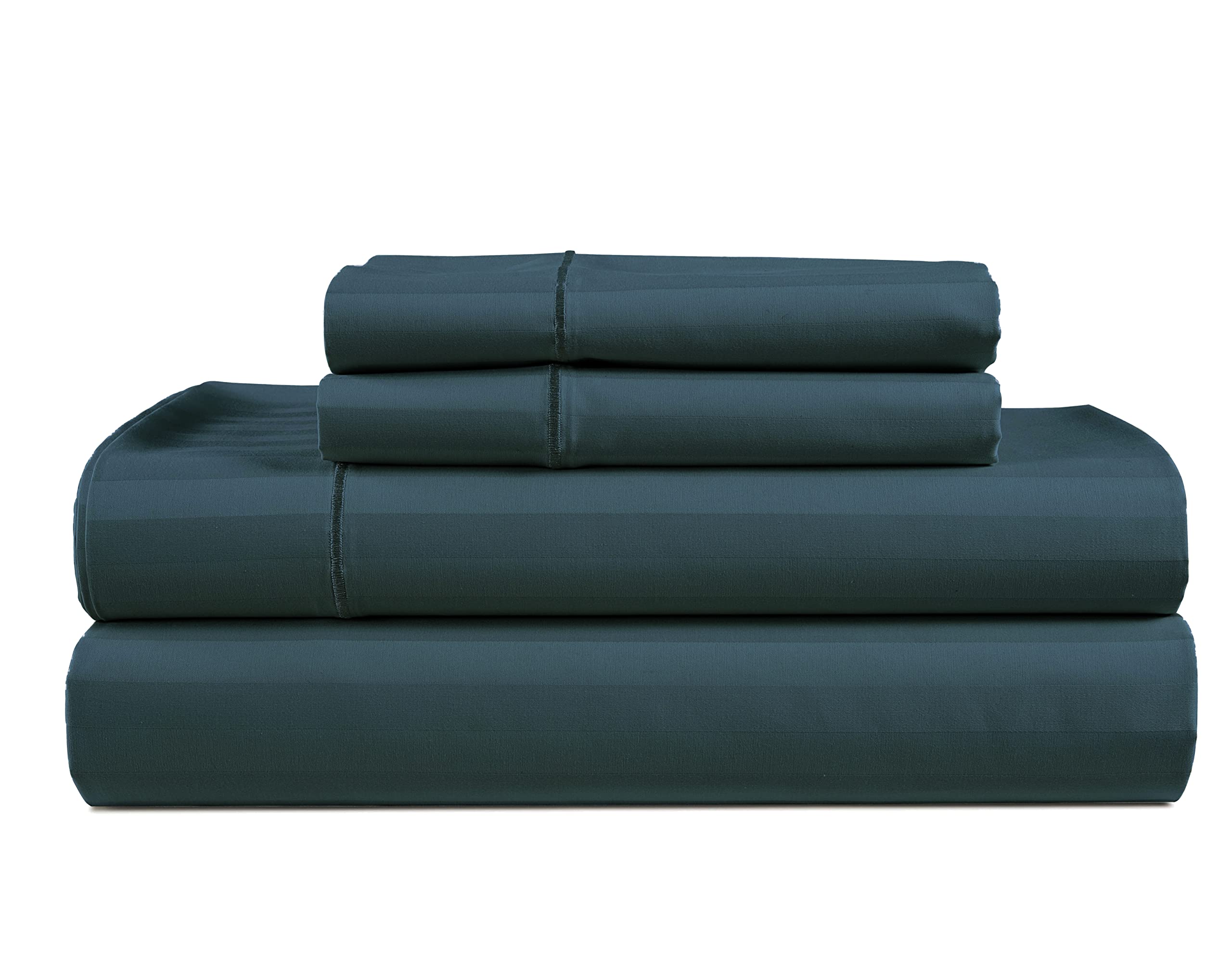 600 Thread Count Queen Bed Sheets Set - 4 Piece 100% Cotton Luxury Sateen Sheets with Deep Pockets (Fits Up to 17