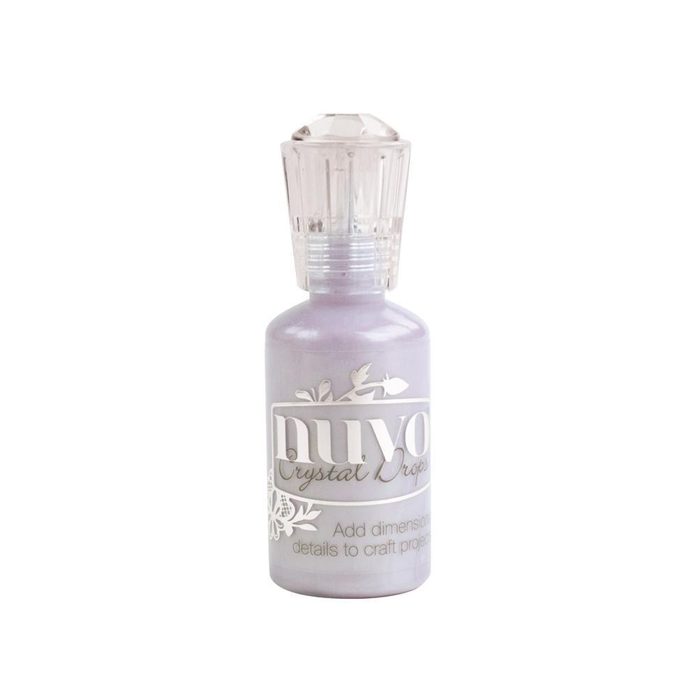 Nuvo Crystal Drops Wisteria Purple 658n - Elegant Glass Beads for Jewelry Making, DIY Crafts, and Home Decor