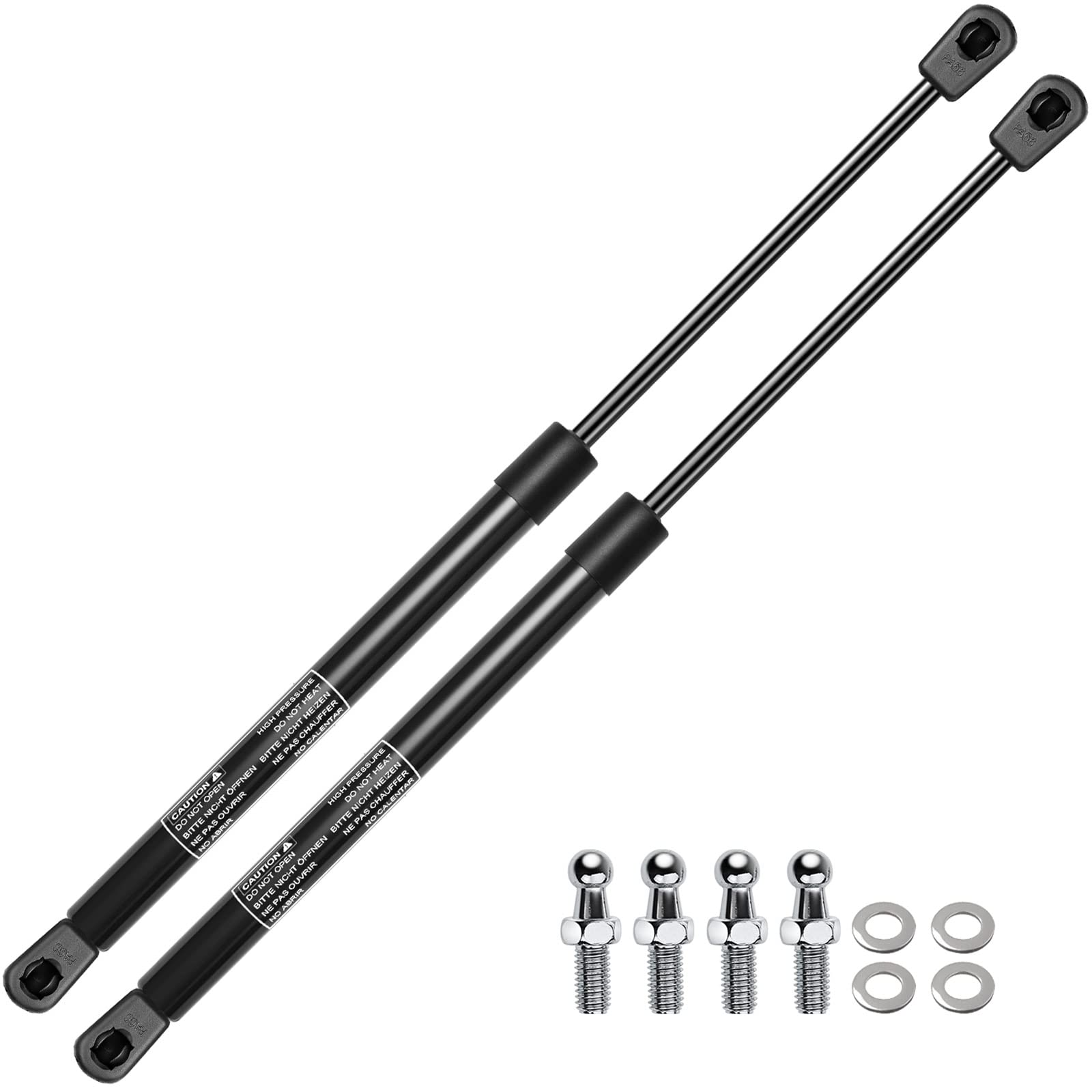 Premium 17.13 Inch 55lb Gas Spring Lift Supports - 2-PC Set for Toolbox, Cabinet, Sliding Window, Storage Bed, Bench Lids, Basement Door & Boat Hatch Replacement | Heavy Duty Shock Struts for Smooth Opening & Closing