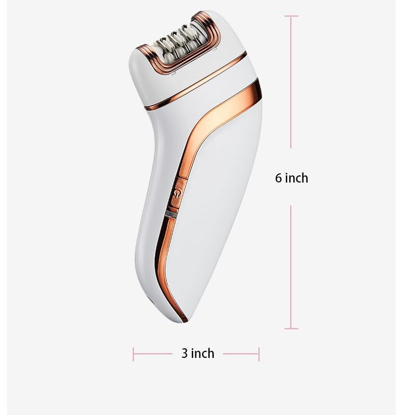 3-in-1 Electric Shaver for Women - Epilator, Electric Razor & Foot Callus Remover Kit | Cordless Rechargeable Hair Removal Device | Perfect for Travel, Gym & Home Use