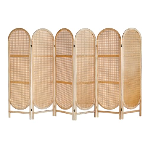 6 Panel Rattan Rd-light Brown