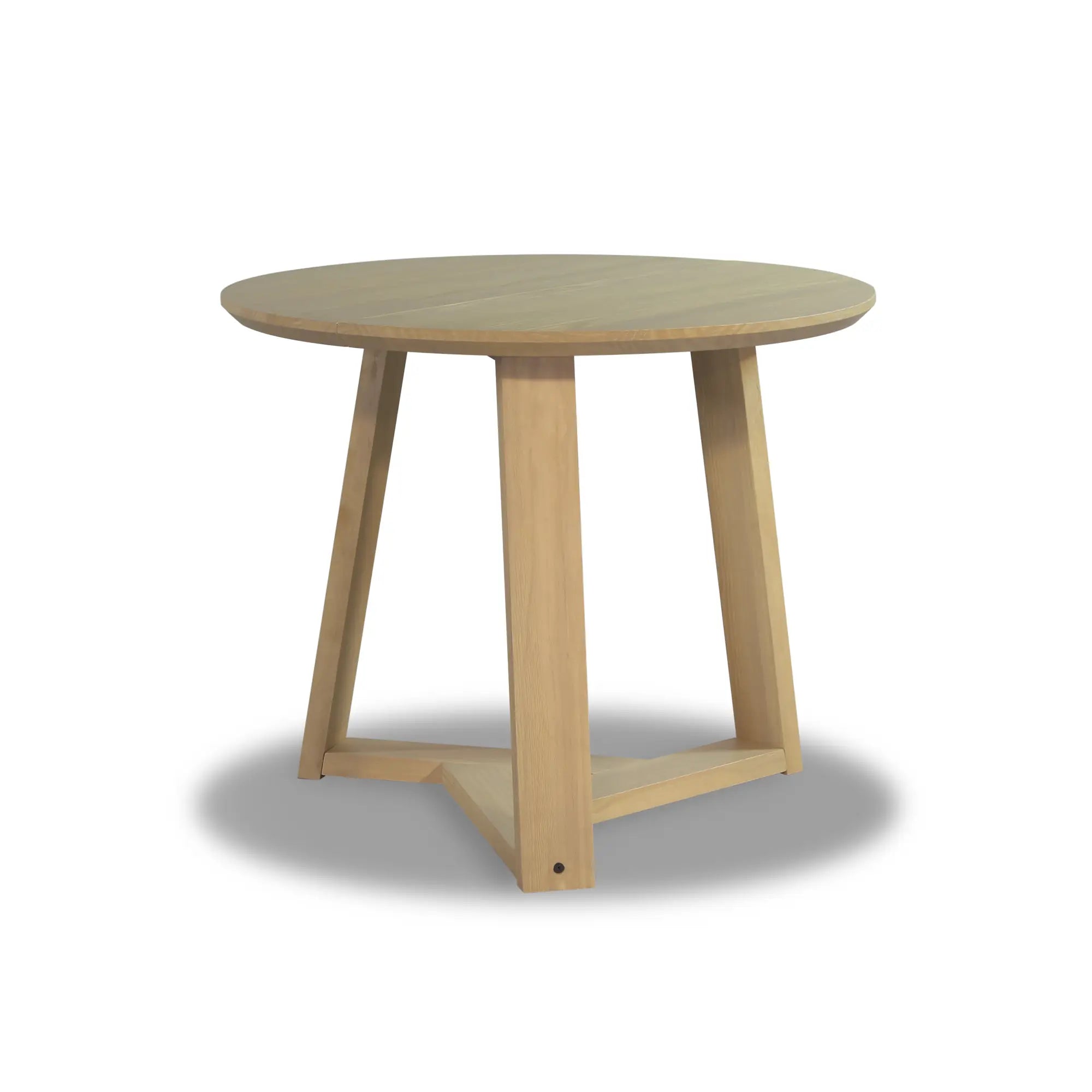 Stylish Cascais Round Dining Table - Modern Wooden Kitchen Table for 4-6 People | Perfect for Small Spaces, Breakfast Nooks & Cozy Family Meals