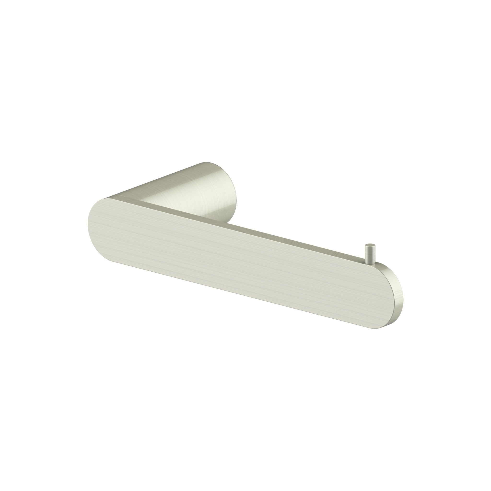 ZLINE Crystal Bay Brushed Nickel Toilet Paper Holder - Modern Bathroom Tissue Roll Stand for Home & Office - Durable & Stylish Bath Accessory (CBY TP BN)