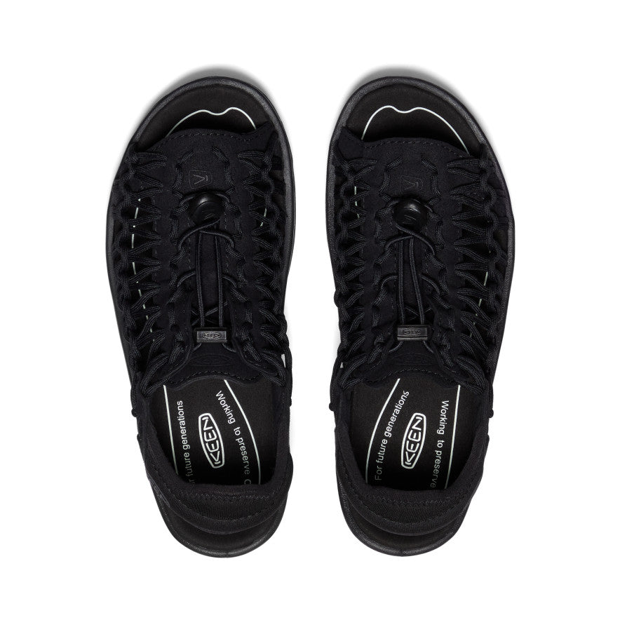 Women's UNEEK II Open Toe Sneakers - Breathable Lightweight Walking Shoes | Black/Black | Perfect for Hiking, Travel & Casual Wear