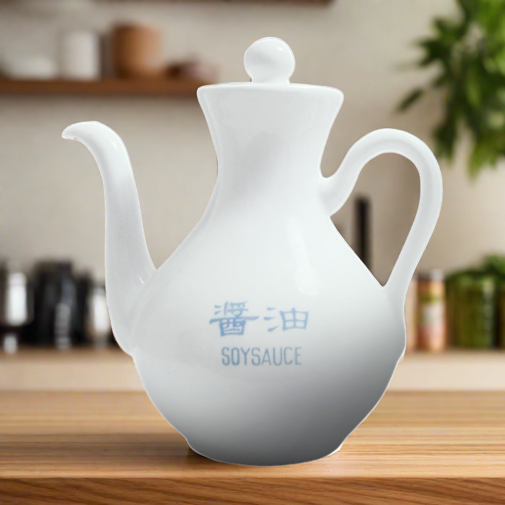 Premium Cameo 210 15S Imperial White 5 Oz Soy Sauce Pot - Set of 12 for Restaurants, Catering & Home Use - Durable Porcelain Condiment Dishes for Asian Cuisine & Table Setting