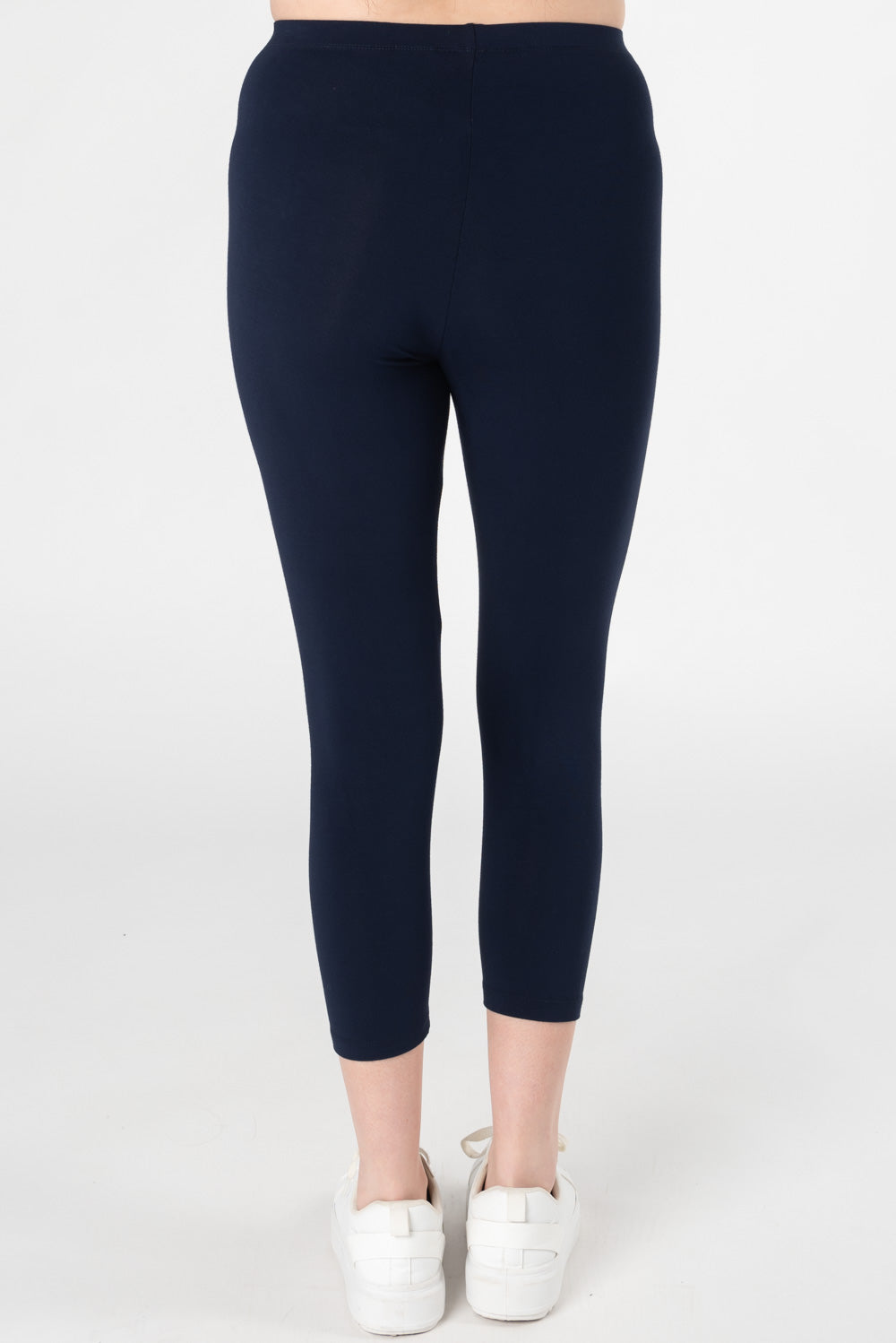 Suri Capri Bamboo Leggings for Women - Soft Stretchy Yoga Pants with High Waist - Breathable Moisture Wicking Workout Leggings - Perfect for Yoga, Running & Lounge Wear (Ink)