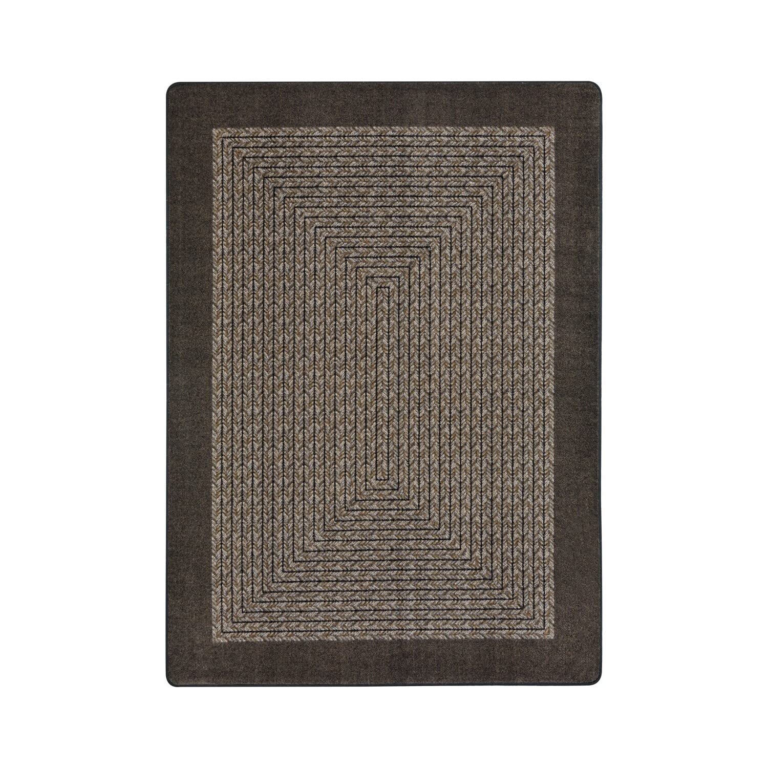 Joy Carpets Like Home Chocolate Brown Area Rug 7'8