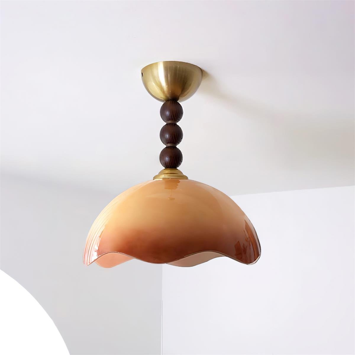 Coral Crest Ceiling Light Fixture - Modern Flush Mount LED Lighting for Bedroom, Living Room & Kitchen | Energy Efficient Home Decor