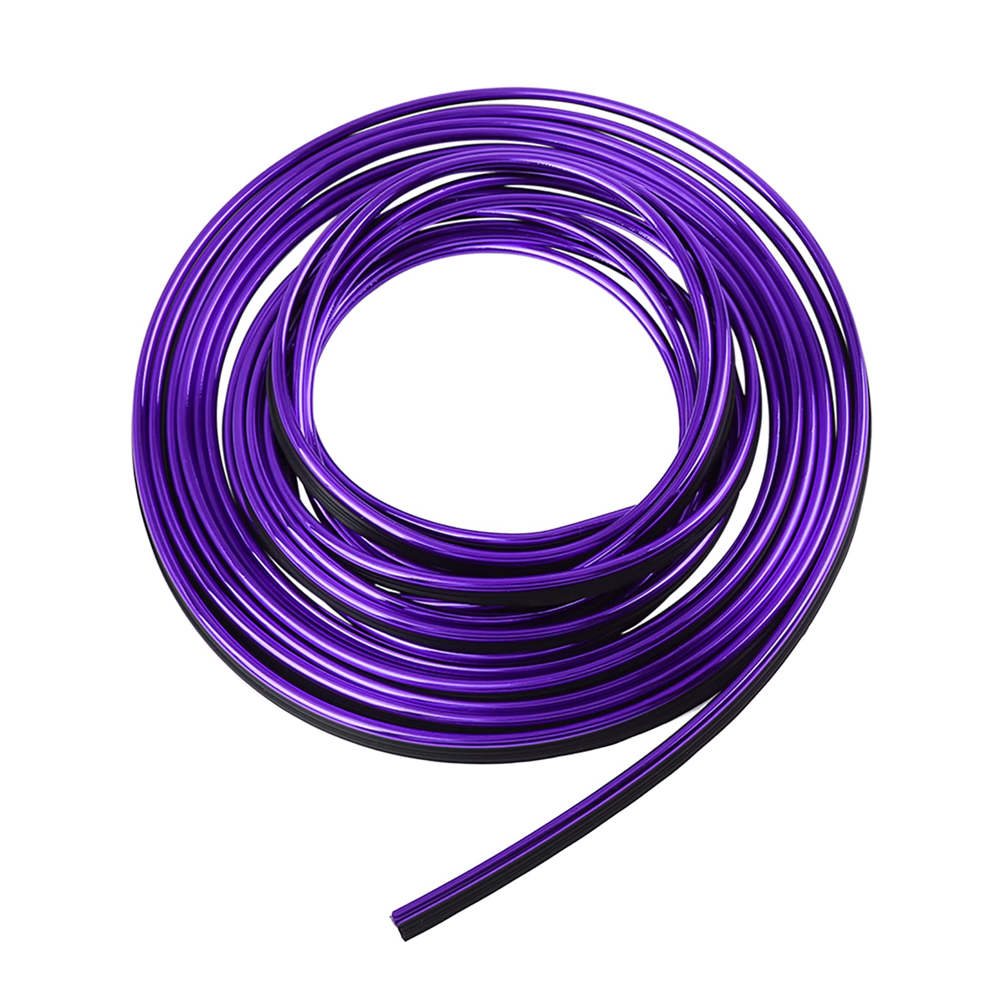 X AUTOHAUX 5m Purple Chrome Car Interior Trim Strip - Decorative Gap Cover for Door & Window - Enhance Vehicle Aesthetics (Perfect for Car Shows, Custom Interiors & DIY Auto Upgrades)