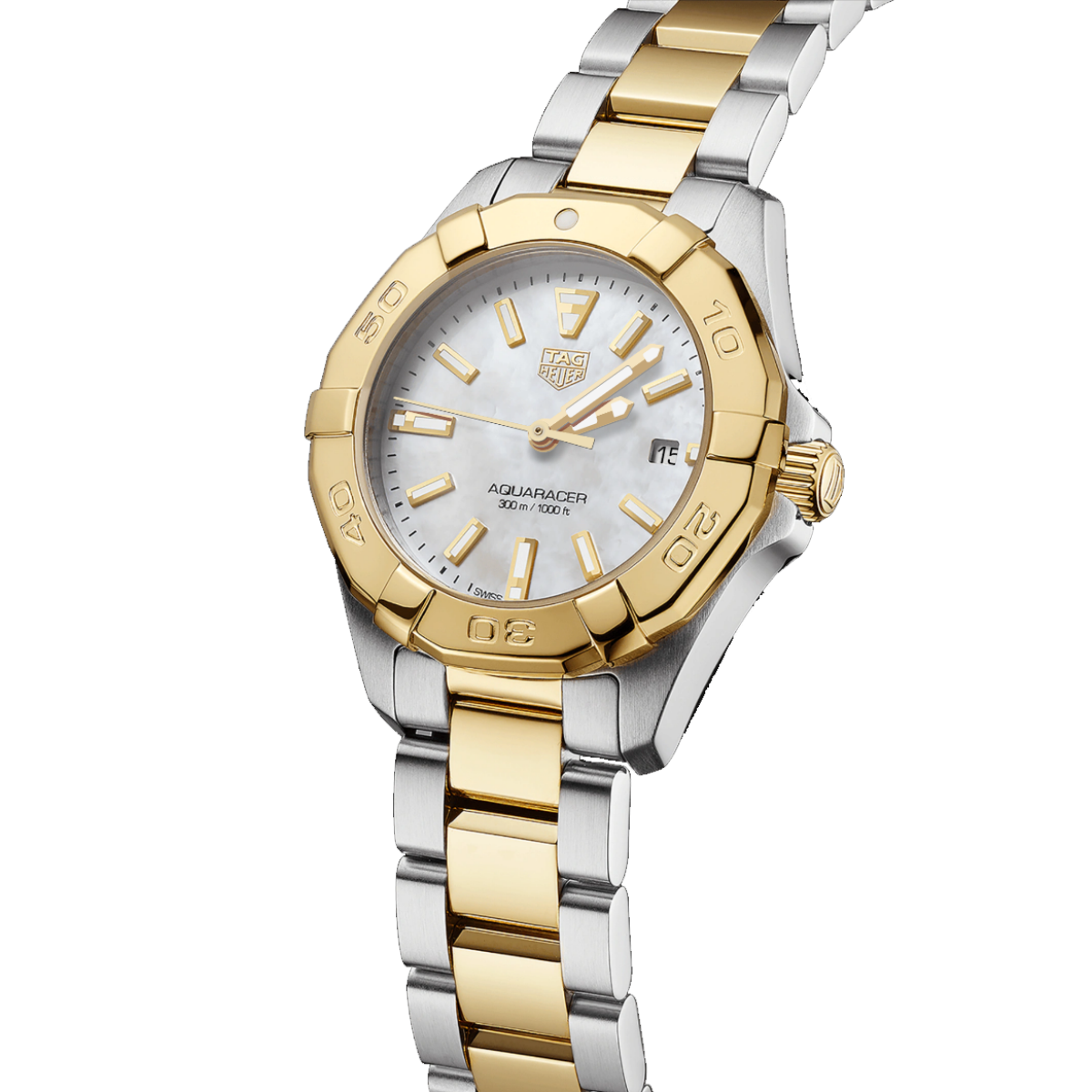 TAG Heuer Aquaracer 27mm Mother of Pearl Dial Quartz Ladies Watch – Elegant Women's Wristwatch for Business, Party & Special Occasions