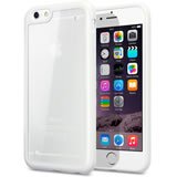 Apple iPhone 6 Bumper Case with Clear Back - Slim Protective Cover, Shockproof & Scratch Resistant - Perfect for Everyday Use, Travel & Outdoor Activities (White)