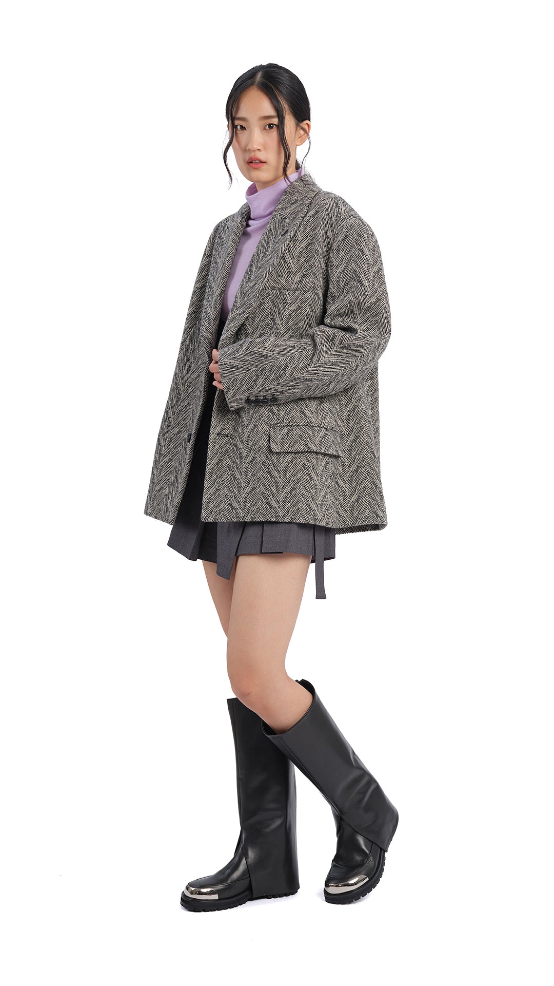 2 in 1 Steel Toe Knee High Boots for Women - Waterproof Work Boots with Safety Toe Cap - Perfect for Construction, Hiking & Outdoor Activities