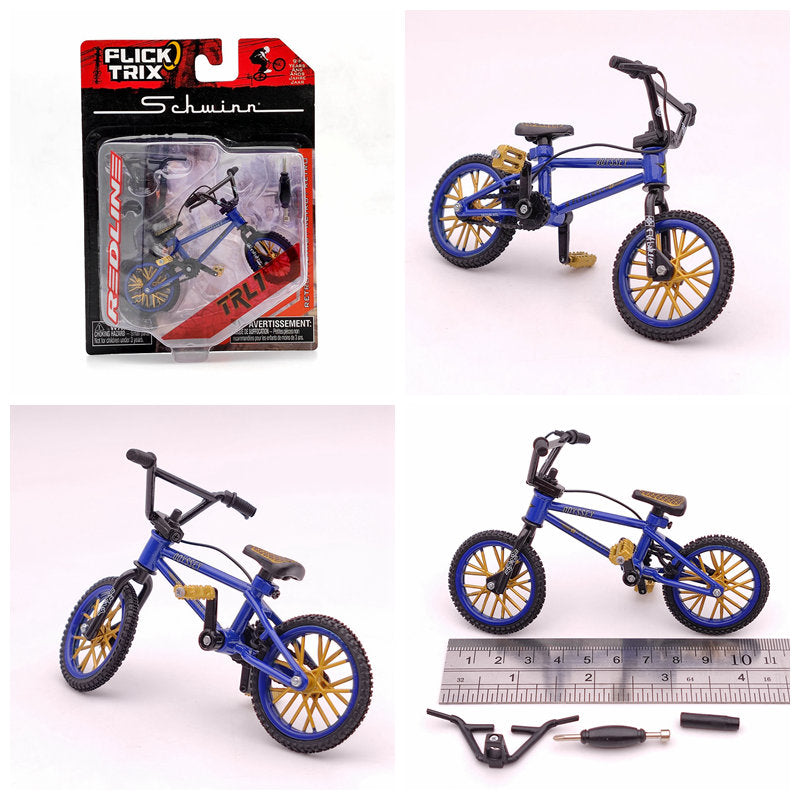 Premium Finger Bike FLICK TRIX Mini BMX Diecast Model Toy - Collectible Miniature Bicycle for Kids & Adults - Perfect for Office Desk Decor, Stress Relief, and Gift Giving