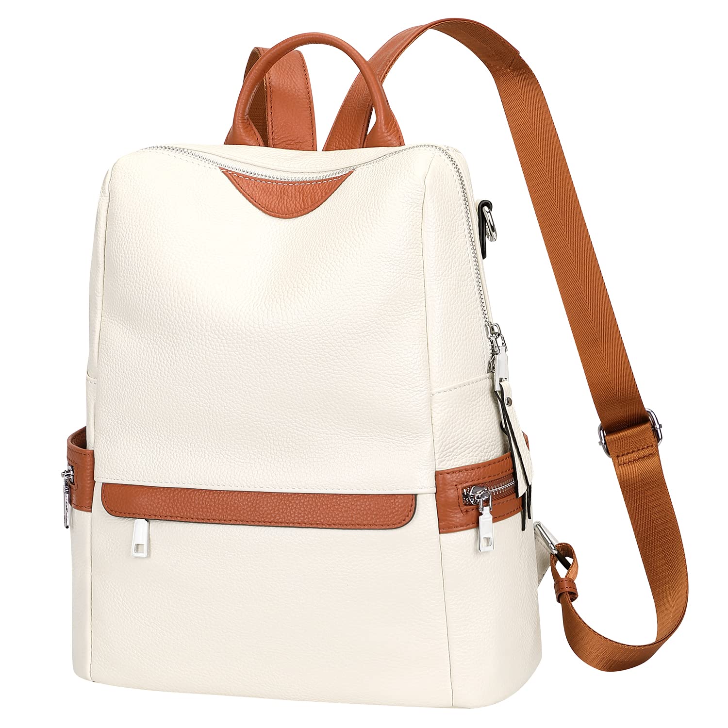 ALTOSY Genuine Leather Backpack for Women - Elegant Ladies Leather Shoulder Bag Purse - Perfect for Work, Travel & College