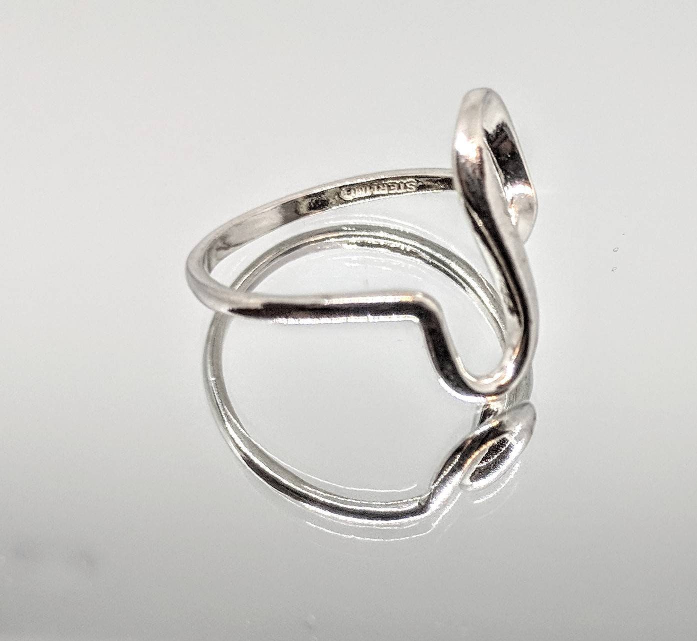Handmade Sterling Silver or 14K Gold Freeform Swirl Ring - Size 7 DIY Jewelry Making, Boho Fashion Statement - Perfect for Weddings, Parties & Everyday Wear